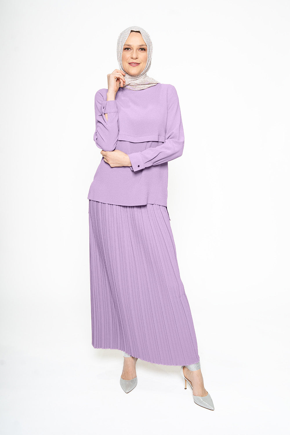 Namaa Modest Skirt Set | Lavender