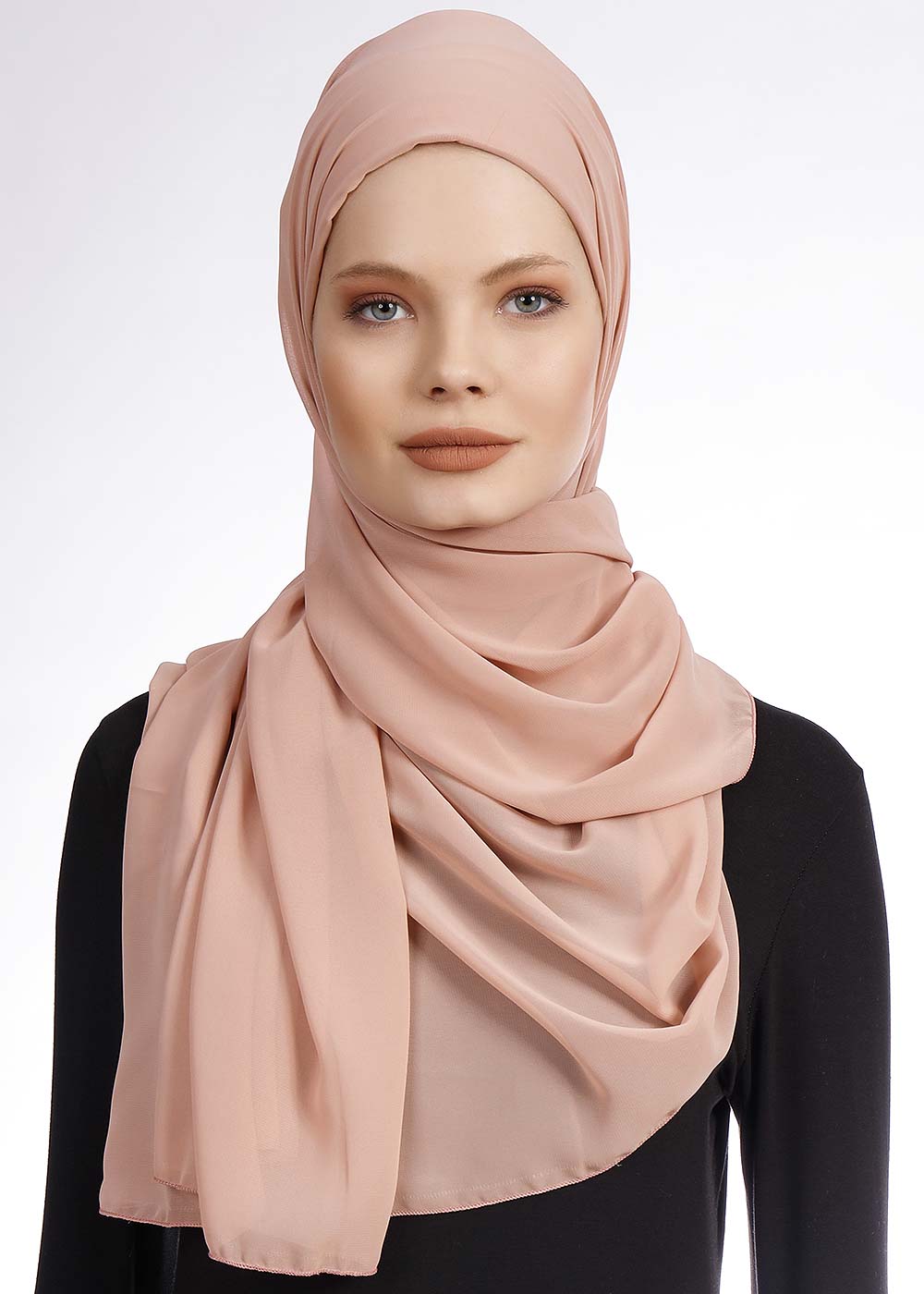 Everyday Chiffon Hijab with Undercap | Salmon