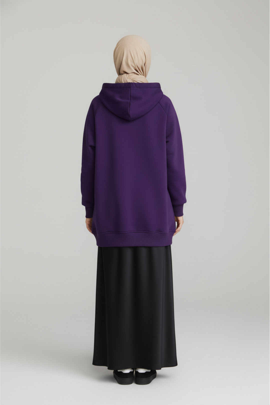 CozyCore Modest Hoodie | Purple