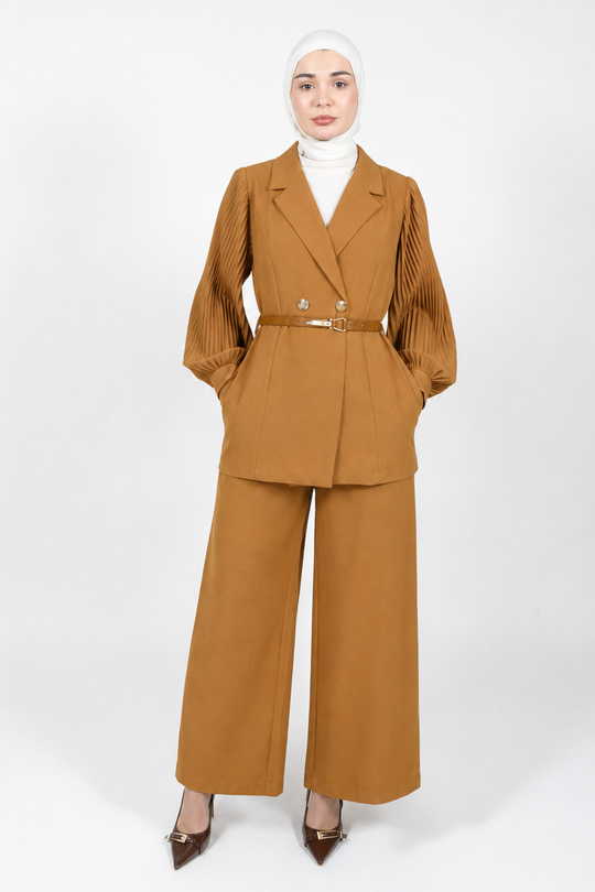 Siina Modest Pants Set | Ochre