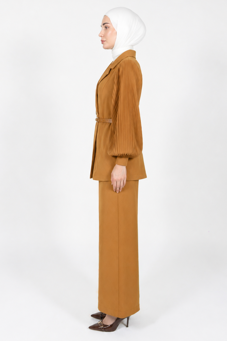 Siina Modest Pants Set | Ochre