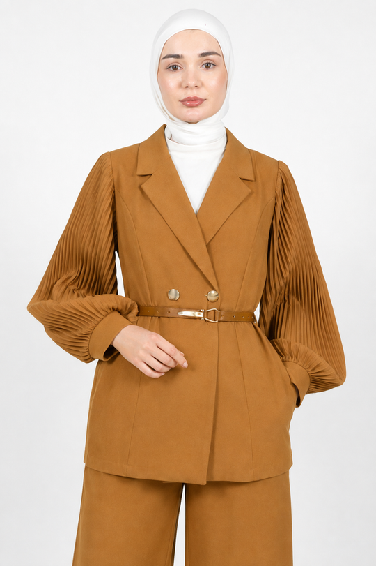 Siina Modest Pants Set | Ochre