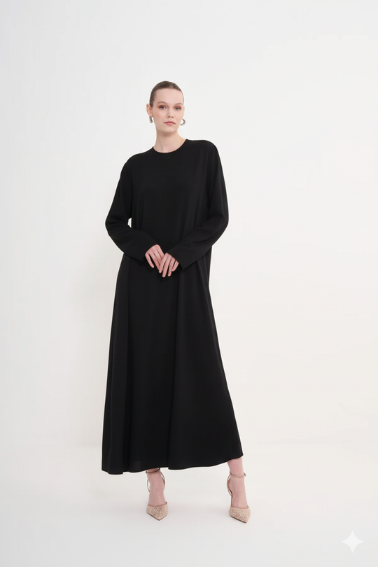 Timeless Noir Modest Abaya | Black