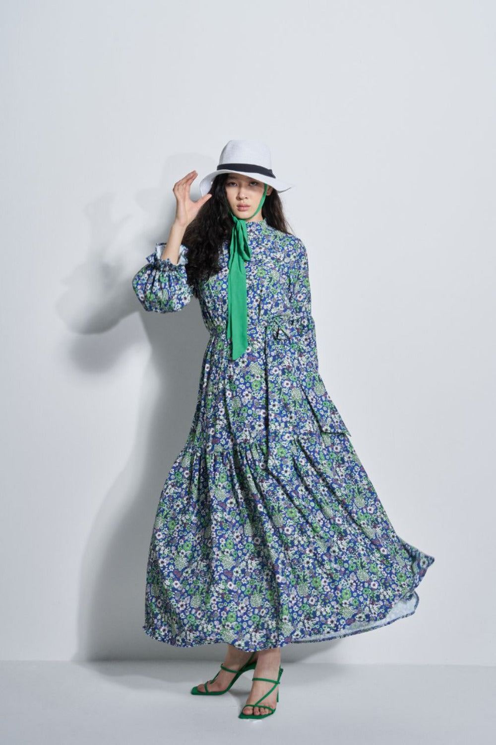 Floral Modest Dresses Ruffle Modest Dresses Maxi Modest Dresses Dana Fashion