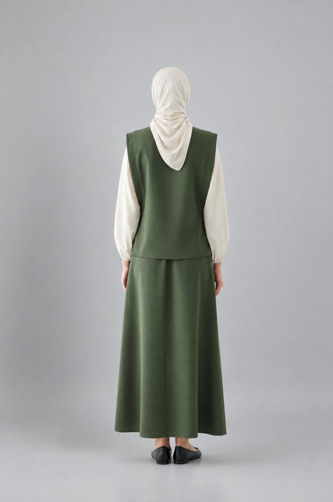 Harvest Harmony Modest Skirt Set in Green