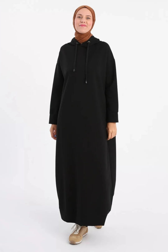 Sara Modest Hooded Chic Maxi Dress