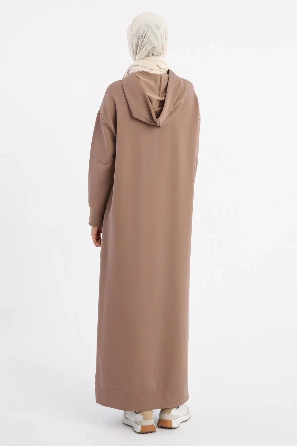 Sara Modest Hooded Chic Maxi Dress| Dana Fashion