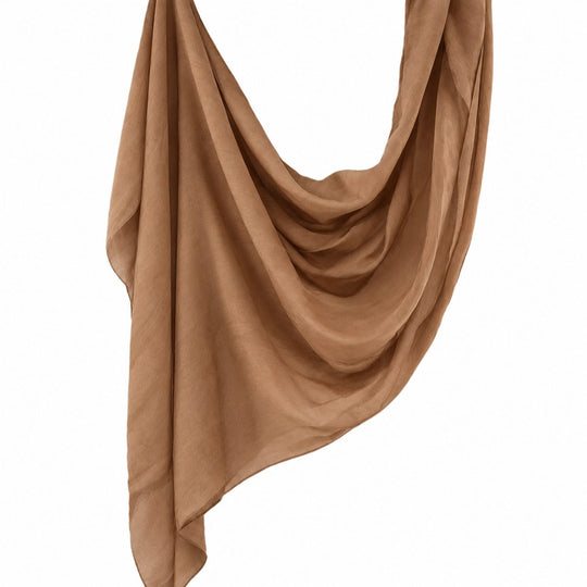 Premium Modal Hijab | Camel - flat lay view