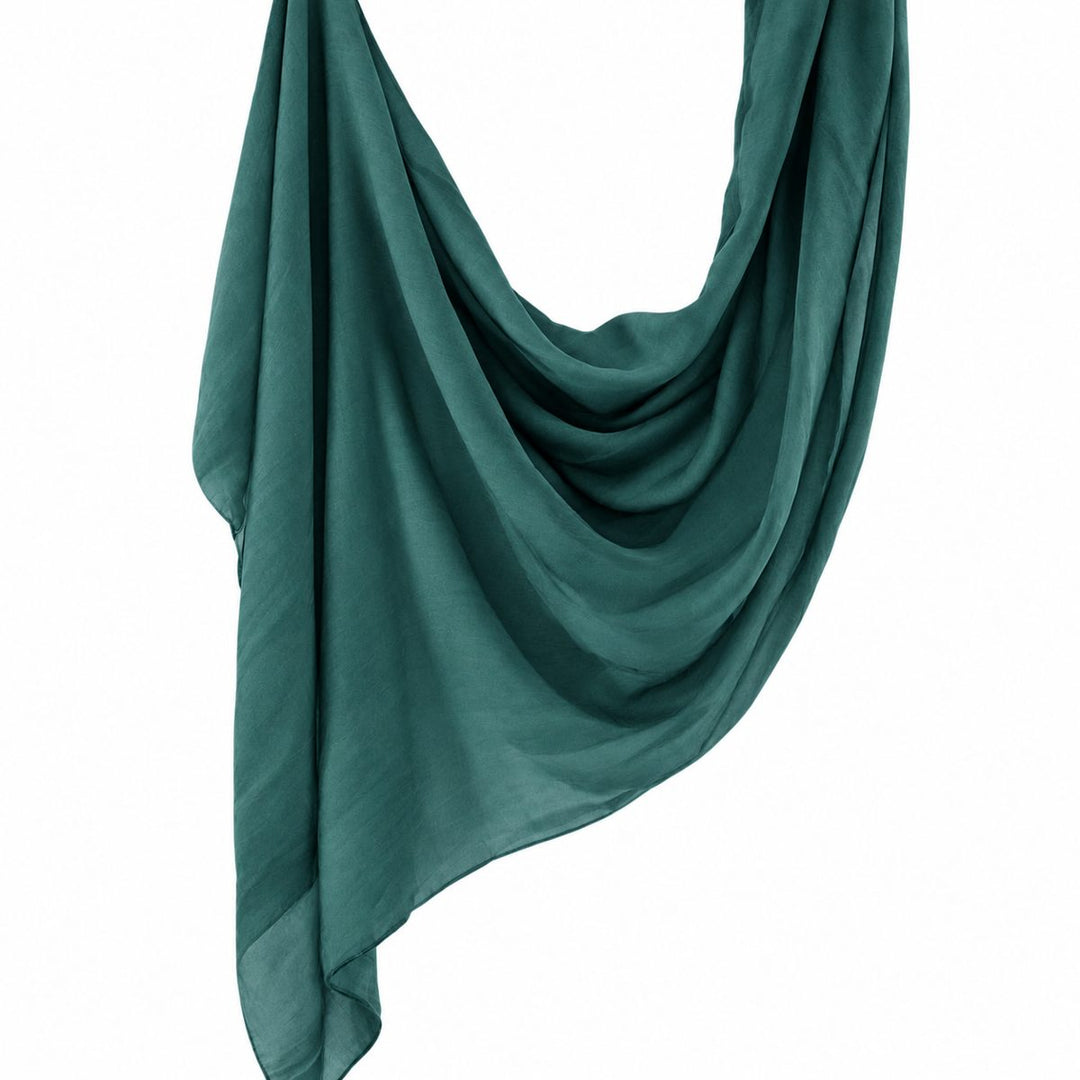 Premium Modal Hijab | Deep Teal - flat lay view