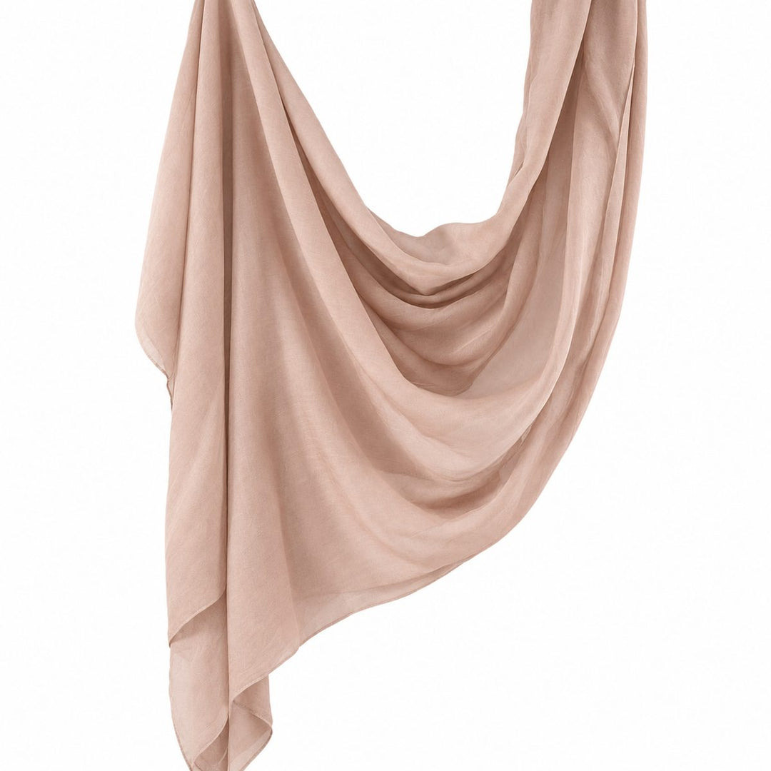 Premium Modal Hijab | Dusty Blush - flat lay view