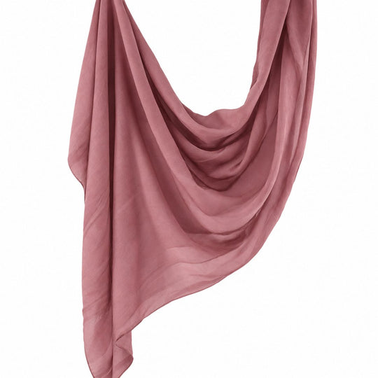 Premium Modal Hijab | Dusty Rose - flat lay view