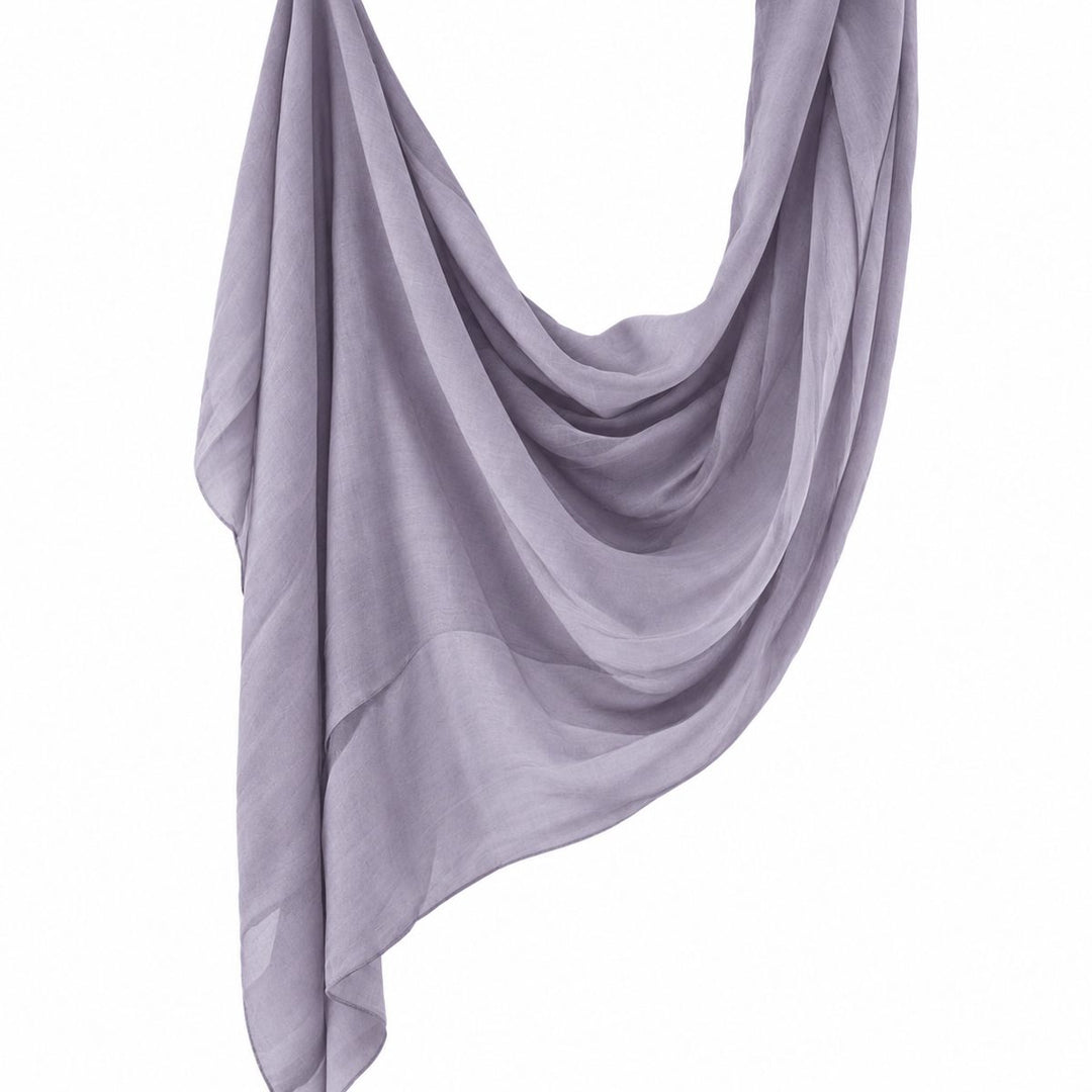 Premium Modal Hijab | Lavender Grey - flat lay view
