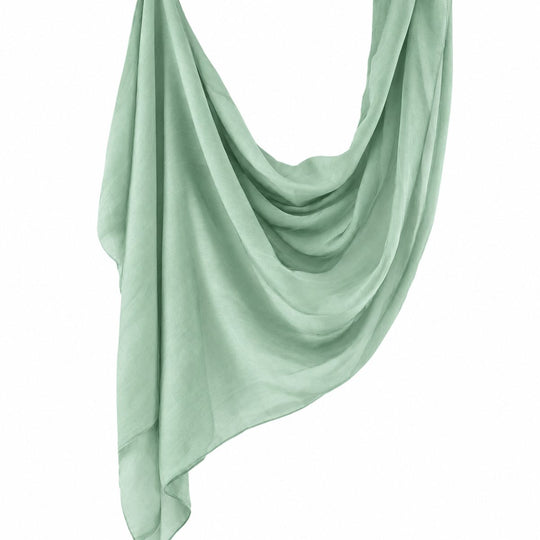 Premium Modal Hijab | Mint - flat lay view