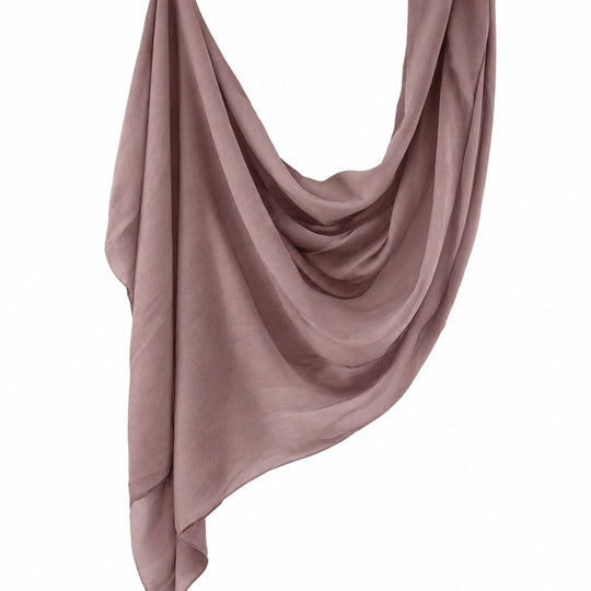 Premium Modal Hijab | Mushroom Mauve - flat lay view