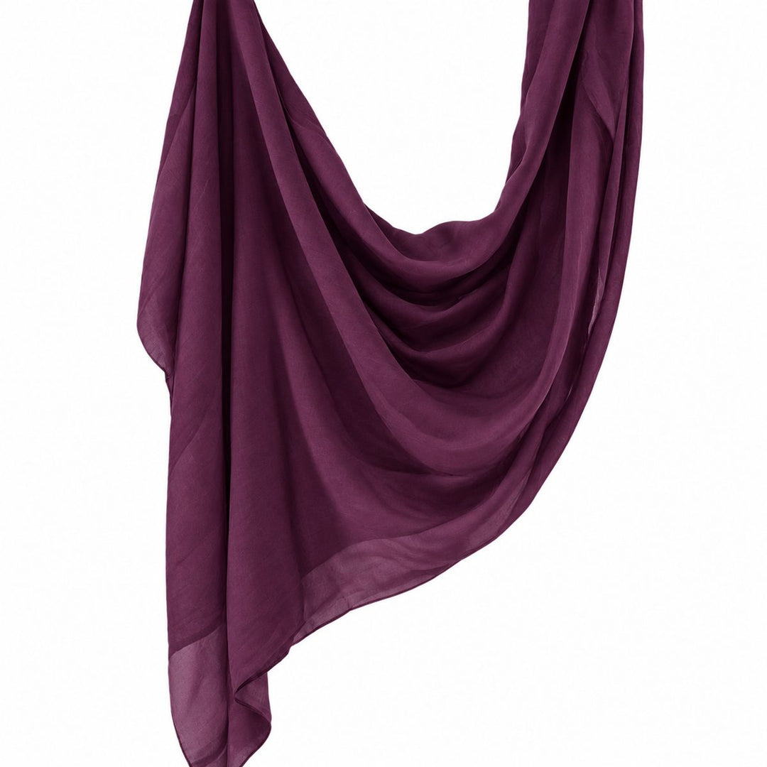 Premium Modal Hijab | Plum - flat lay view