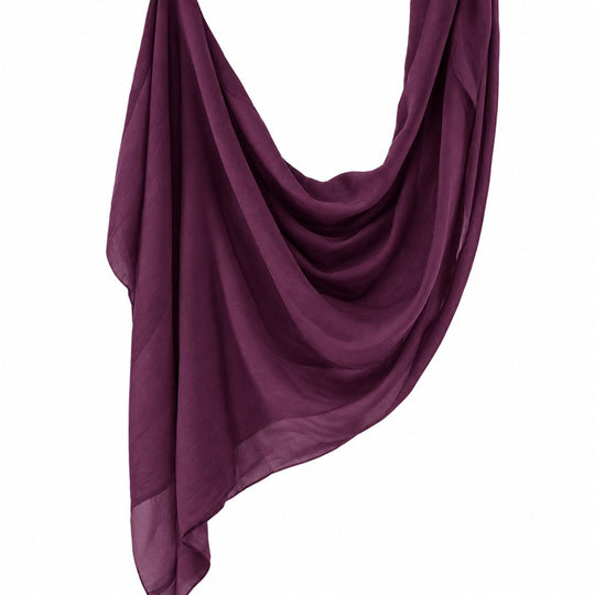 Premium Modal Hijab | Plum - flat lay view