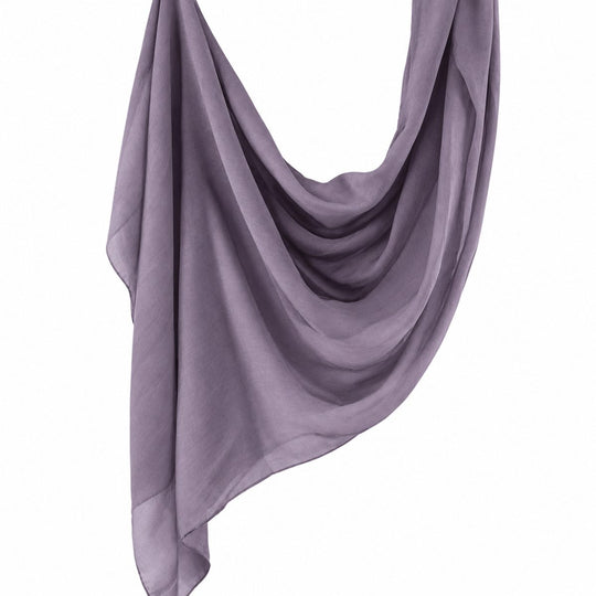 Premium Modal Hijab | Smoky Purple - flat lay view
