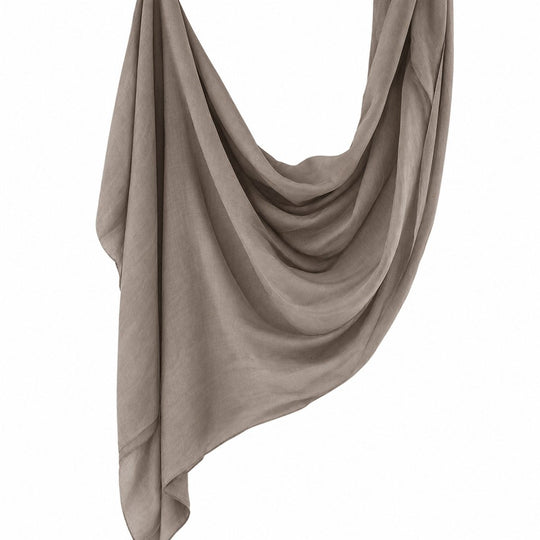 Premium Modal Hijab | Taupe - flat lay view