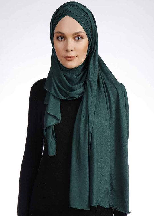 2 in 1 Jersey Hijab Hijab Dana Fashion 26- Seaweed 