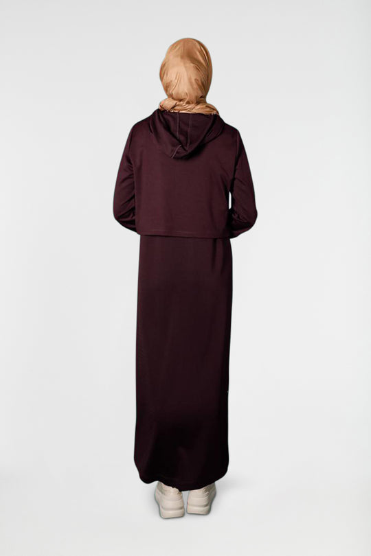 Hooded 2-Piece Turkish Jilbab with Pocket | Dana Fashion
