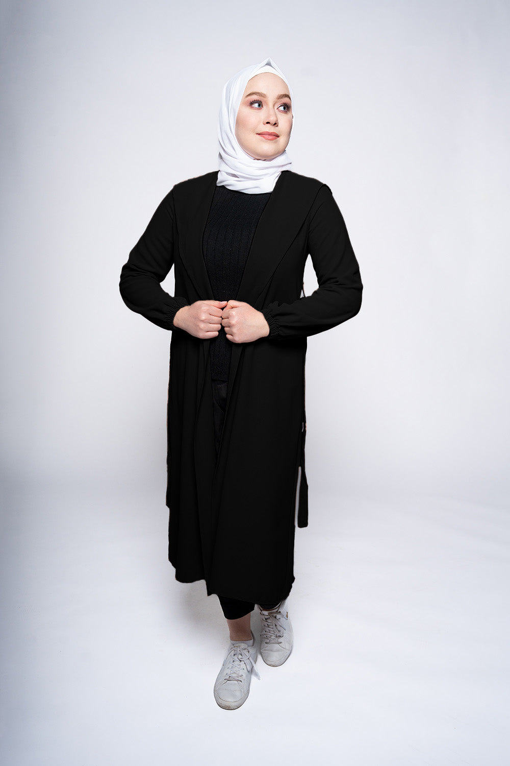 Alisha Modest Long Cardigan | Dana Fashion