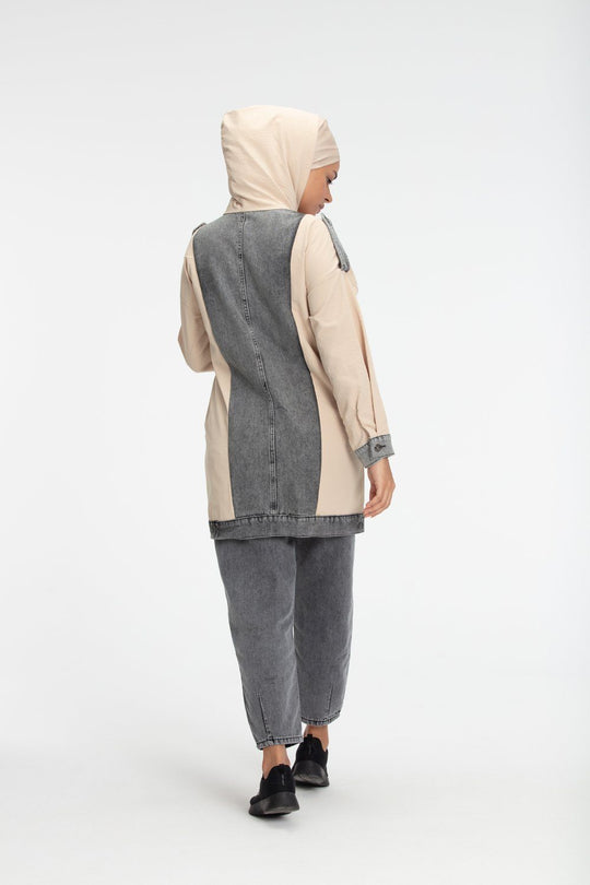 ‘AZAMIN’ Denim Set | Blush Two-piece sets Dana Fashion 