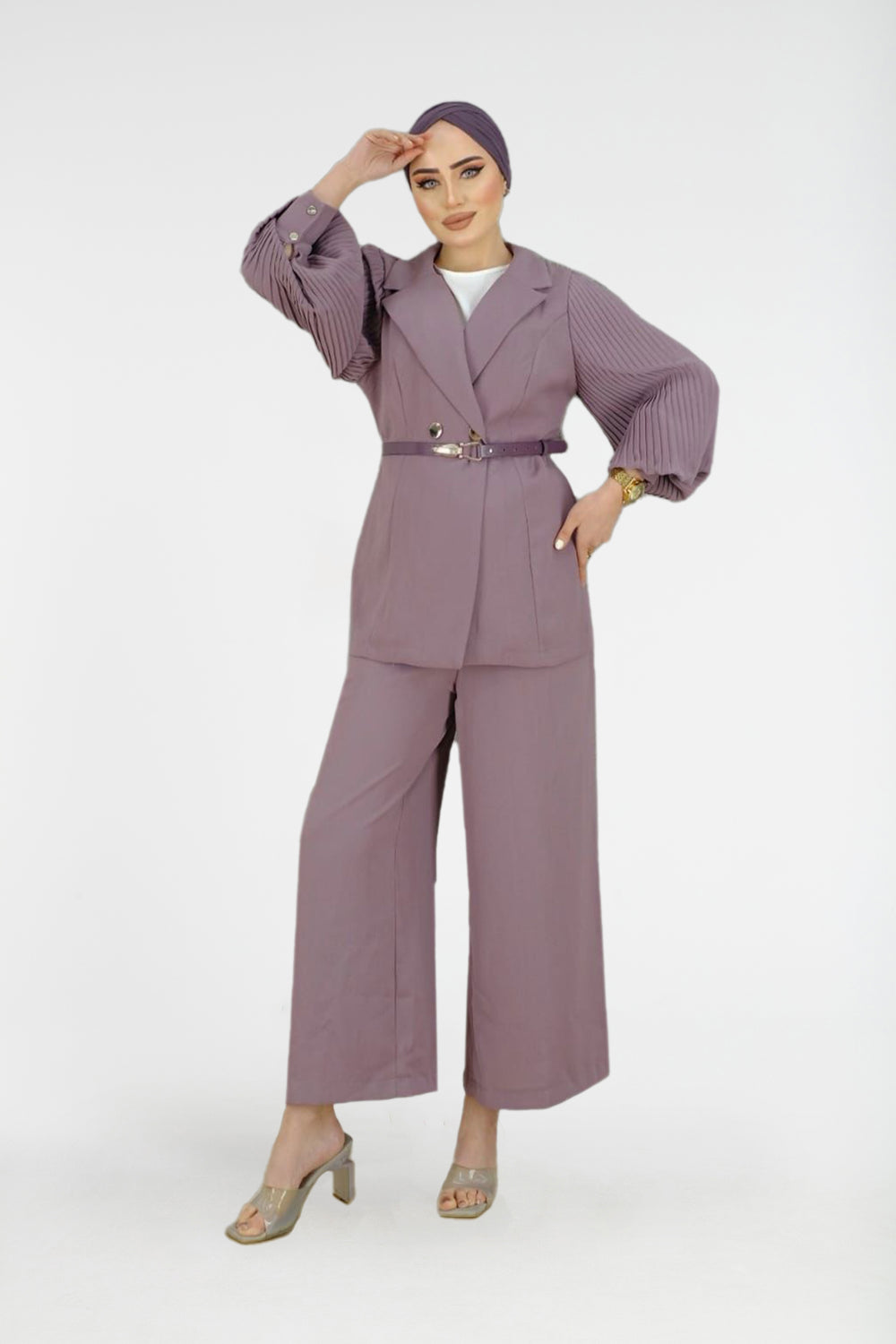 Modest Elegant Cotton 2-Piece Suit - Anjuman