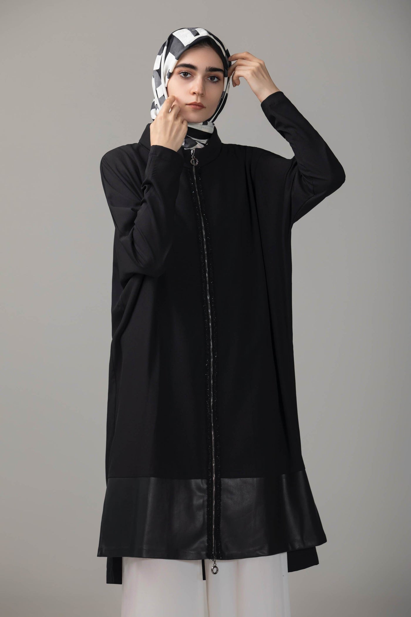 ‘Danah’ Panel Tunic | Black Tunic Dana Fashion 38 