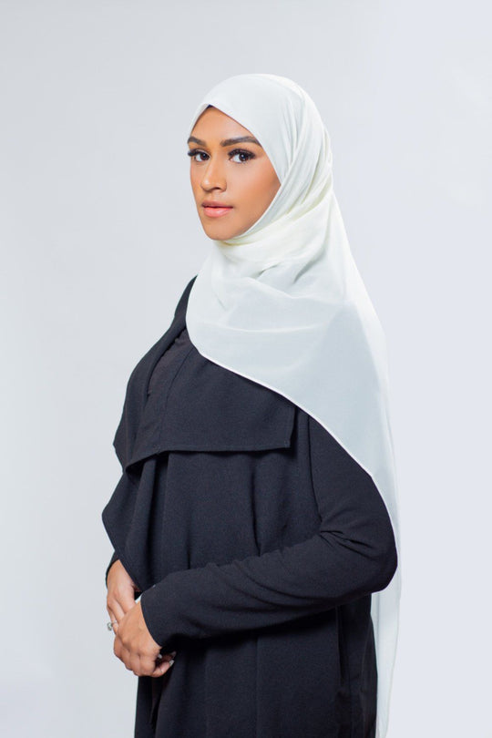 Everyday Chiffon Hijab | Ivory Hijab Dana Fashion 