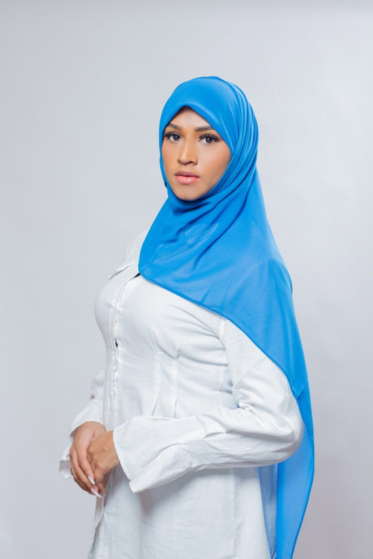 Everyday Chiffon Hijab | Lake Blue Hijab Dana Fashion 