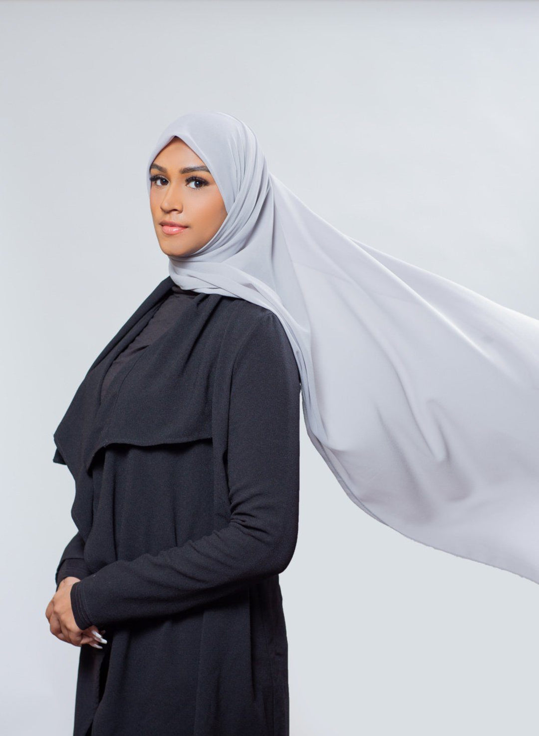 Everyday Chiffon Hijab | Light Gray Hijab Dana Fashion 