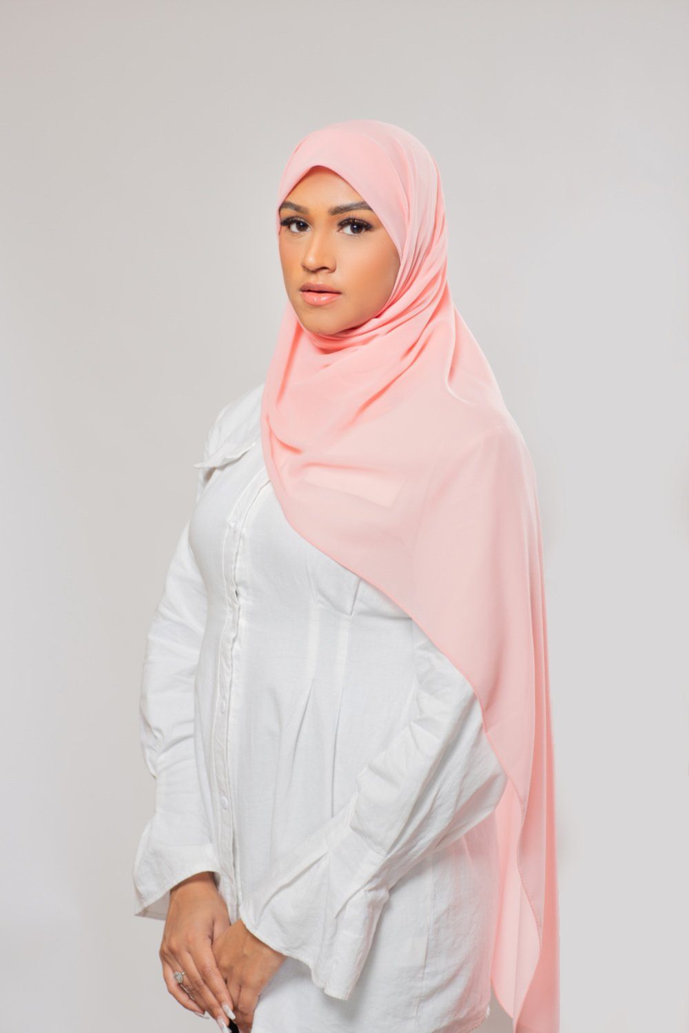Everyday Chiffon Hijab | Peach Hijab Dana Fashion 