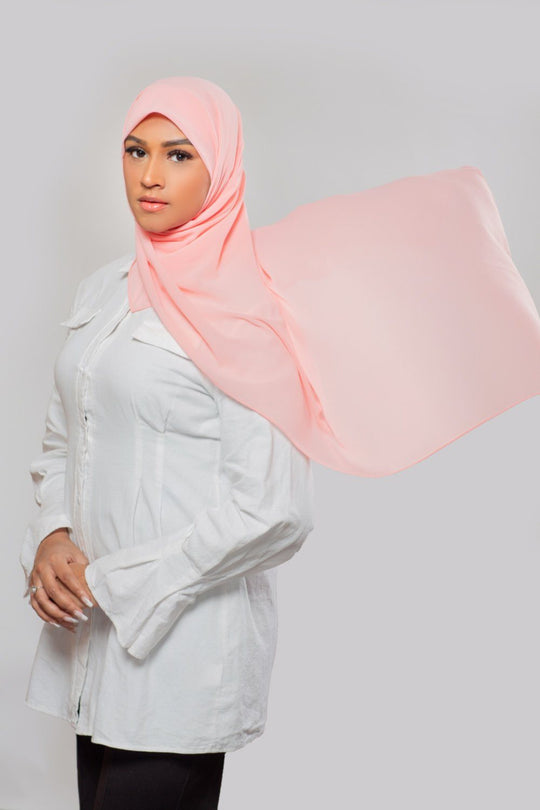 Everyday Chiffon Hijab | Peach Hijab Dana Fashion 