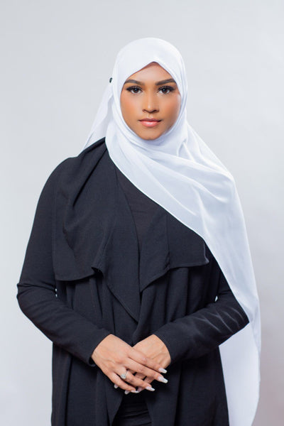 Everyday Chiffon Hijab | White Hijab Dana Fashion 