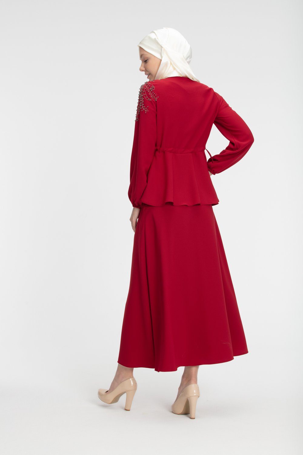 ‘FAUZIA’ Set | Red Two-piece sets Dana Fashion 