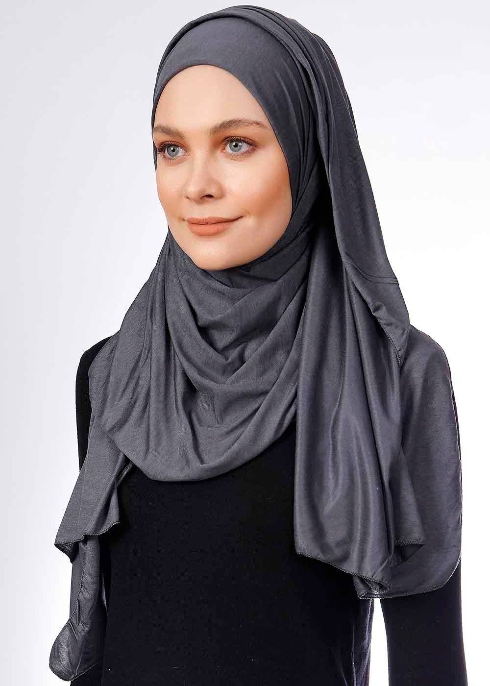 Jersey Hijab | Dark Grey Hijab Dana Fashion 