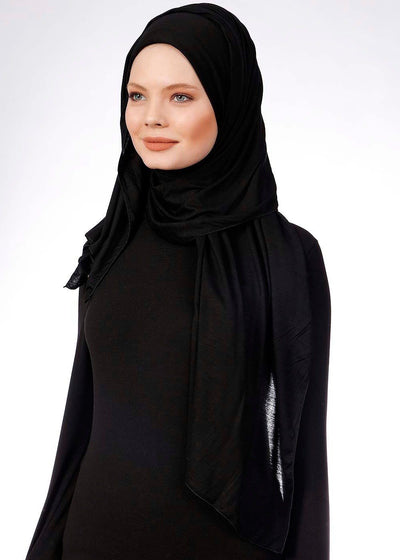 Jersey Hijab Hijab Dana Fashion 01- Black 
