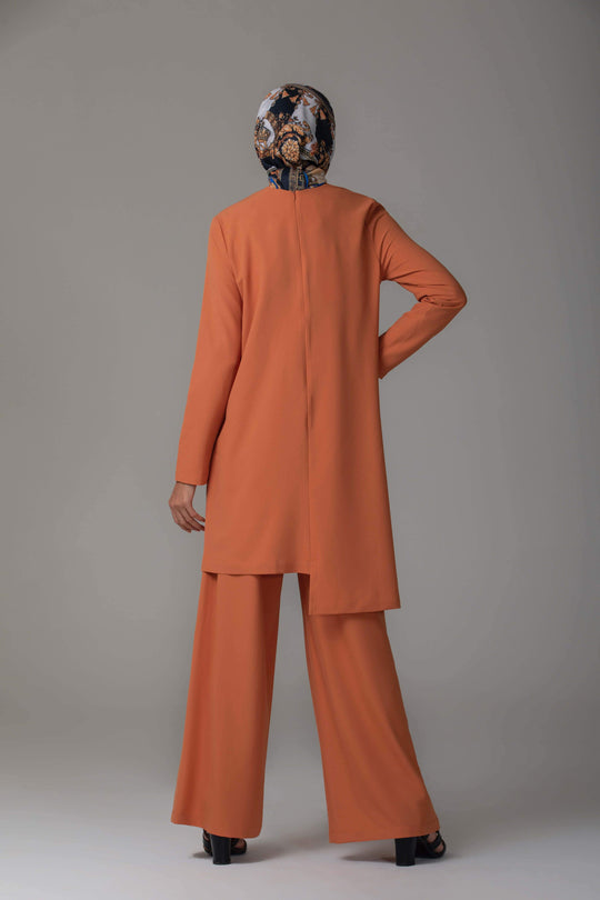‘Rania’ Evening Two-Piece | Orange Two-piece sets Dana Fashion 