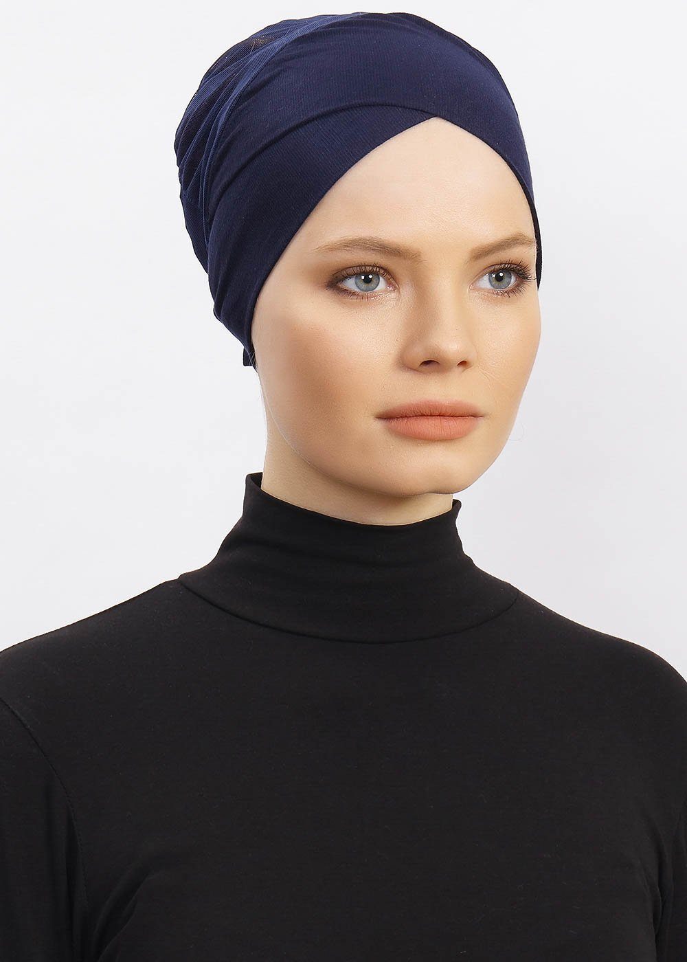 Underscarf Bonnet | Clima Fit Cross Hijab Dana Fashion 03- Dark Blue 